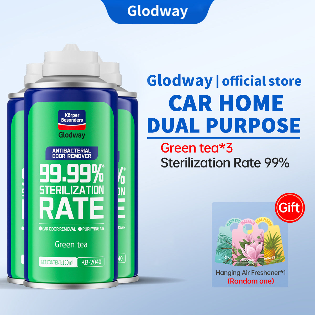 One-Time Car Odor Refresher Fogger – 5.07 fl oz (150 mL)
