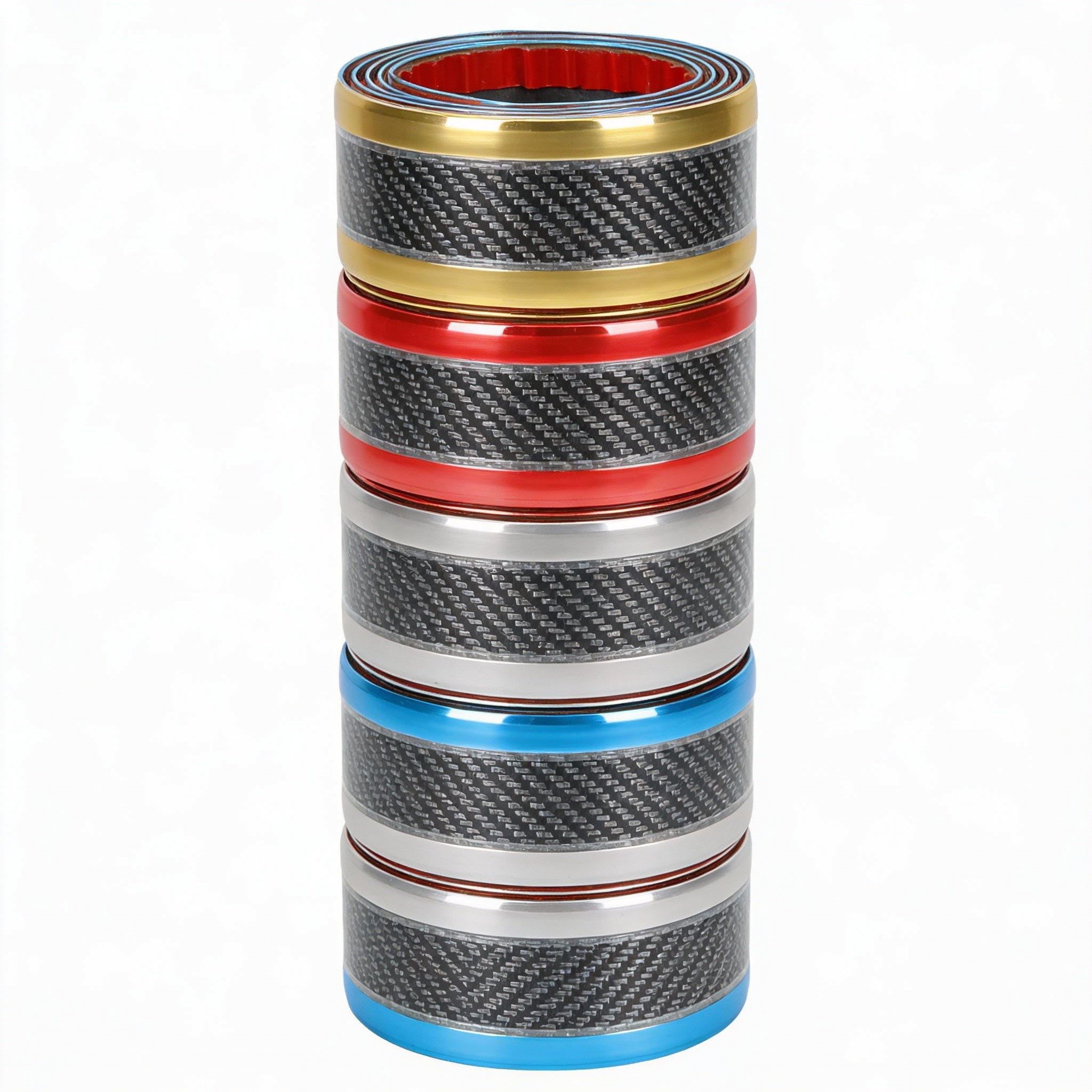 Car Carbon Fiber Pattern Door Sill Decorative Protective Sticker