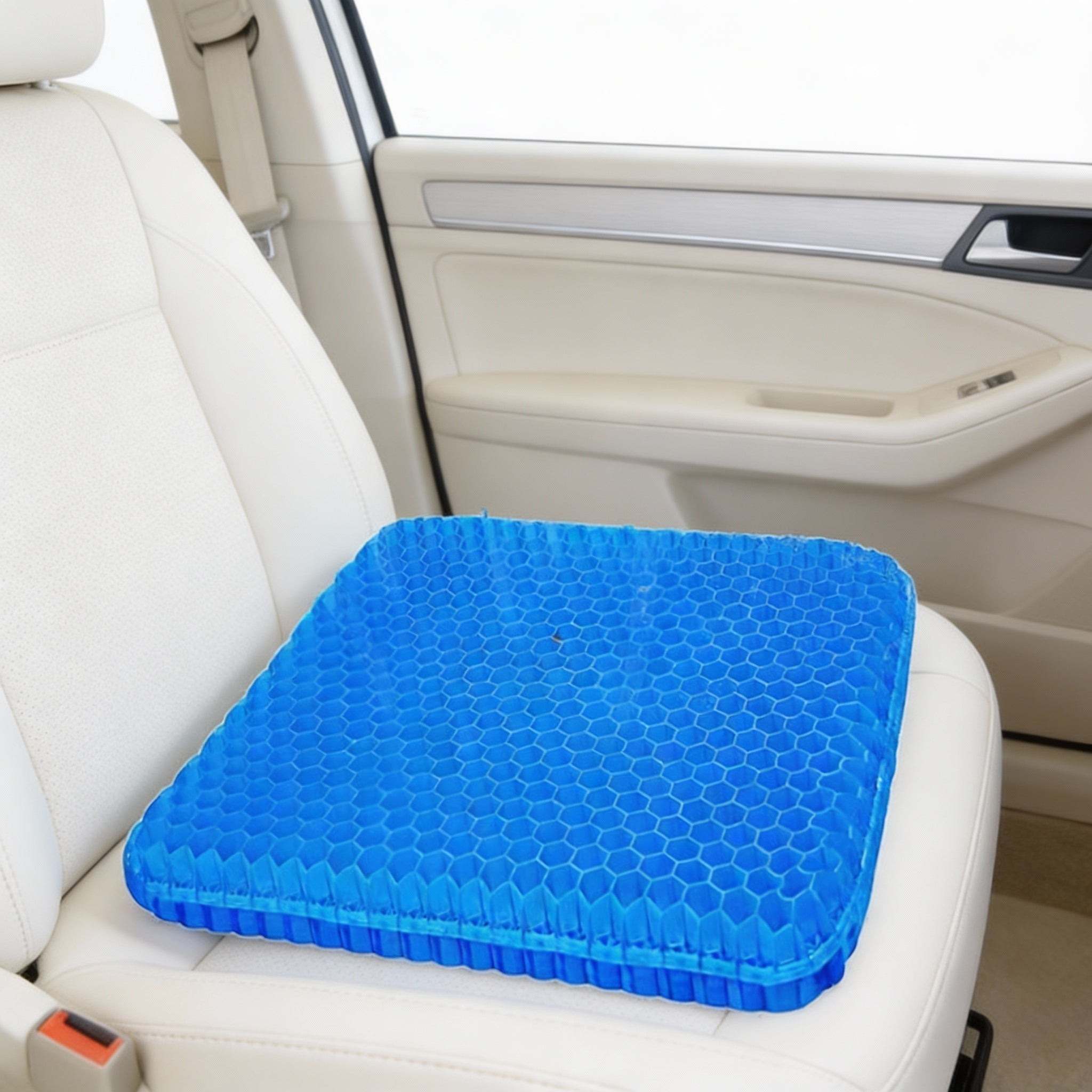 Summer Gel Seat Cushion Breathable Honeycomb Design For Pressure Relief Back Tailbone Pain For Home And Car