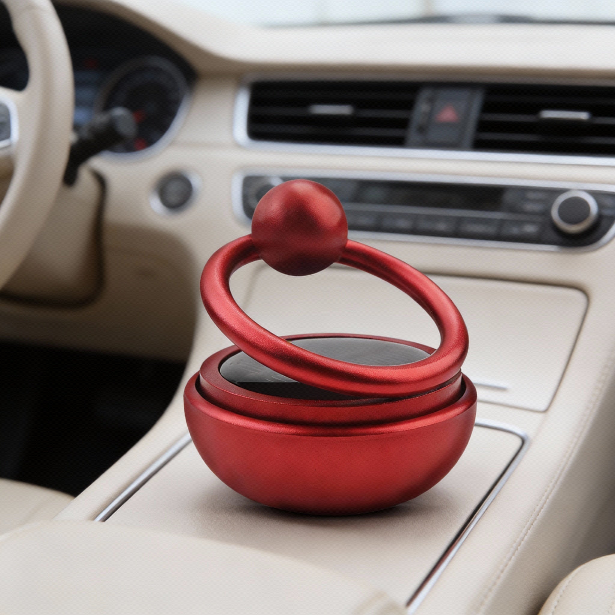 Solar Rotate Car Perfume Air Freshener Aromatherapy Auto Fragrance