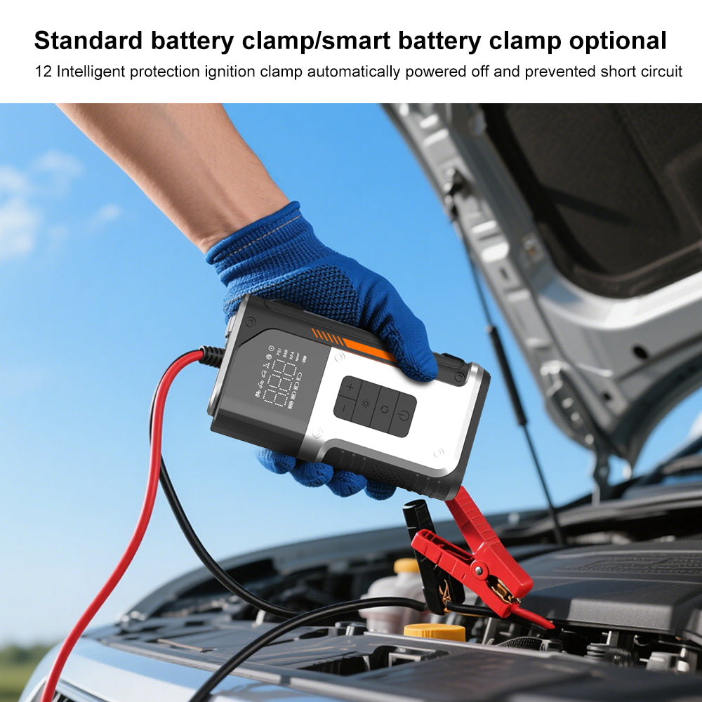 4-in-1 Car Jump Starter with Tire Inflator