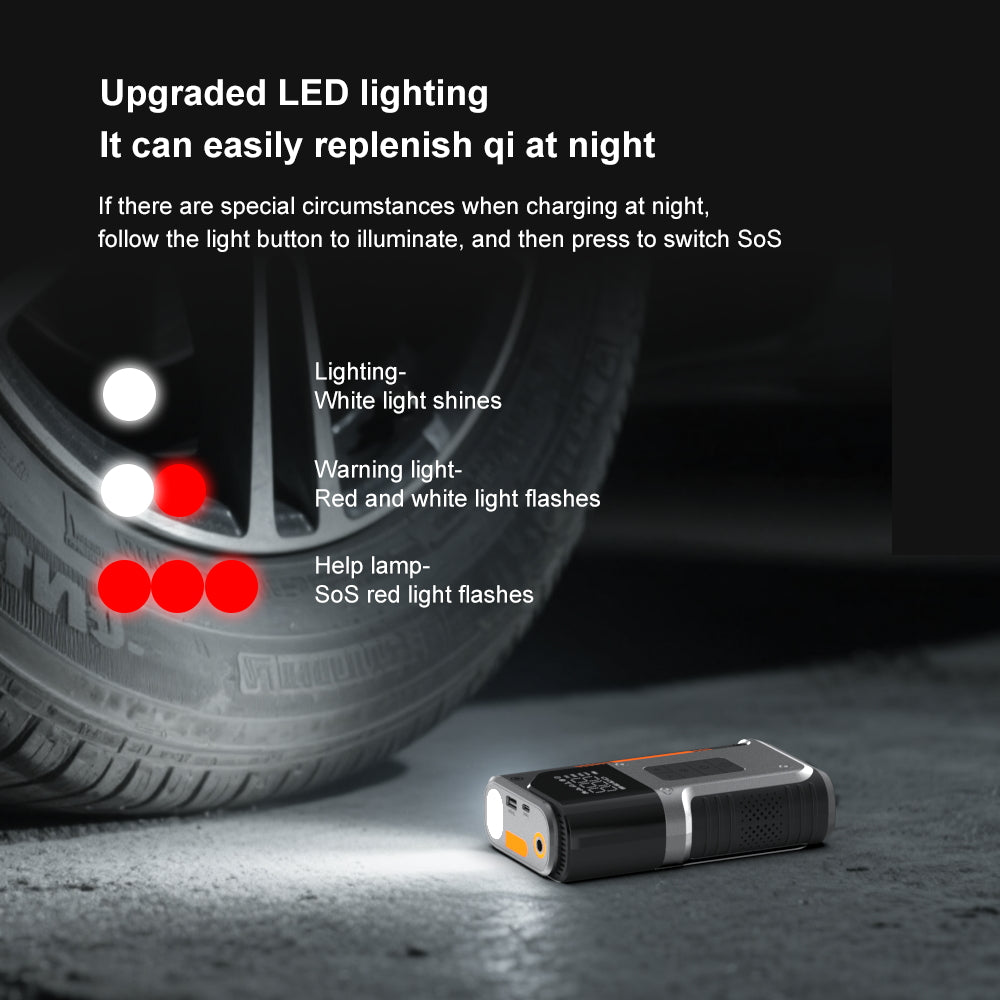 4-in-1 Car Jump Starter with Tire Inflator