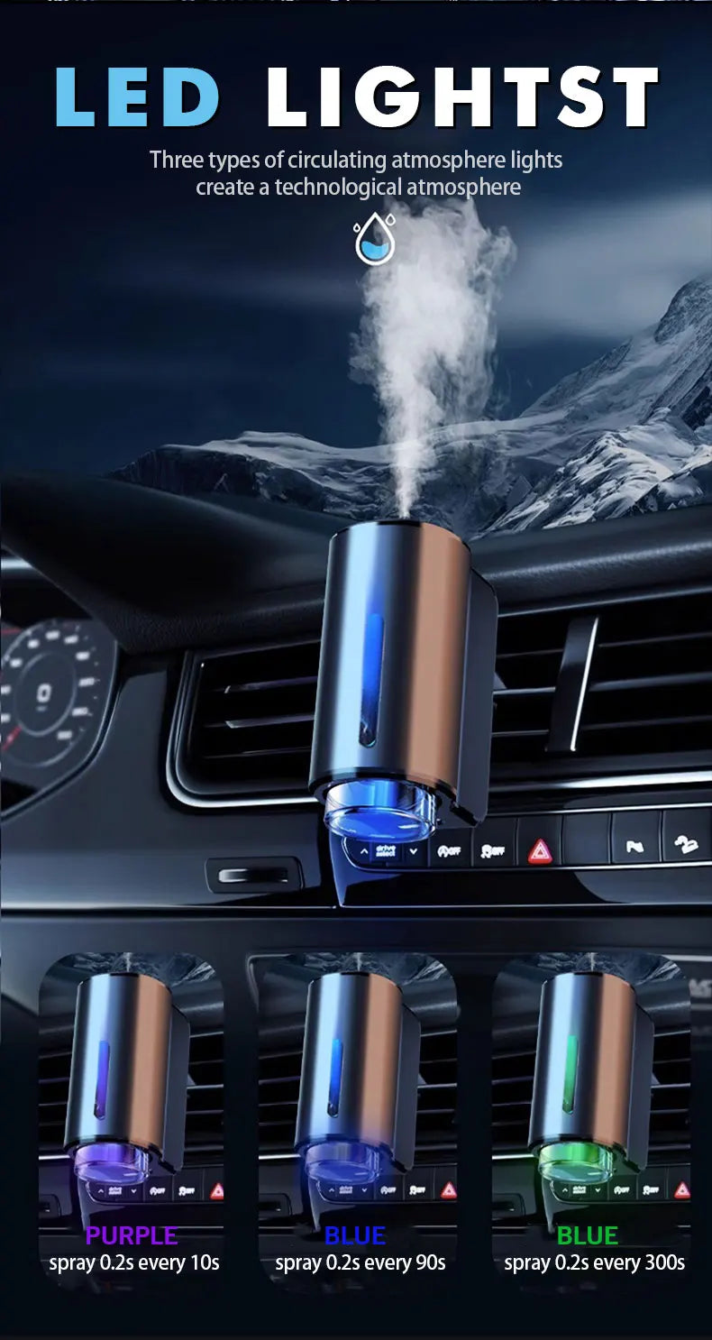Car Electric Air Diffuser Aroma Car Air Vent Humidifier Mist Aromatherapy Car Air Freshener For Removing Odors Car Accessories