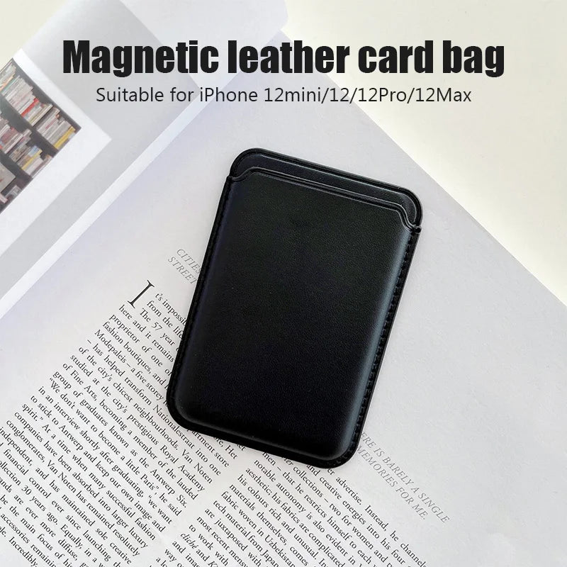 Leather Wallet Case For iPhone 15 Pro Max Magsafe Wallet Leather Compatible For iPhone 14 13 12 Card Holder with MagSafe Magnet