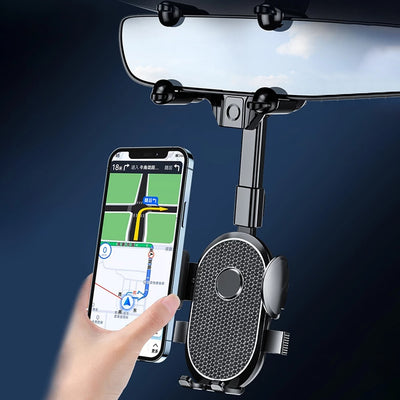 New Car Mobile Phone Holder Rearview Mirror Navigation Multifunctional Support Frame
