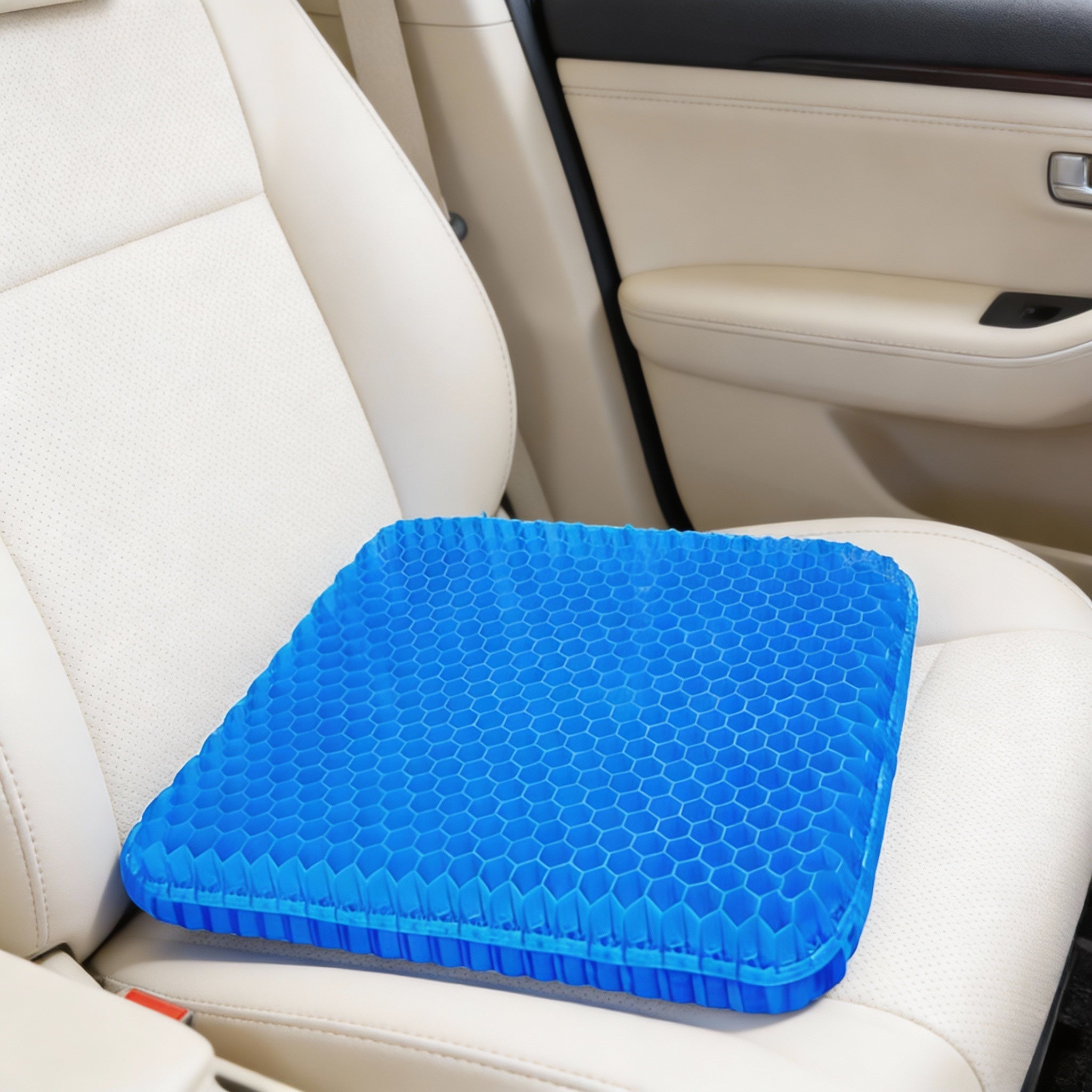 Summer Gel Seat Cushion Breathable Honeycomb Design For Pressure Relief Back Tailbone Pain For Home And Car