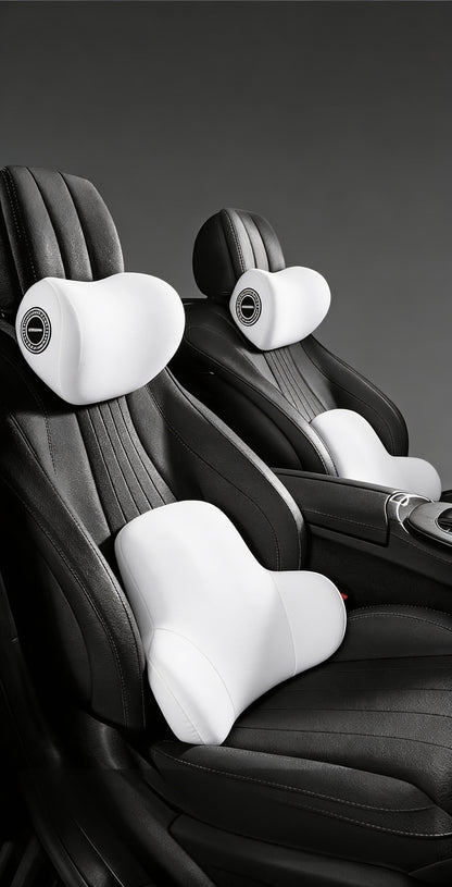 Four Seasons Universal Car Memory Foam Waist Cushion Back Cushion Headrest Cervical Spine Neck Pillow Car Pillow Seat Headrest