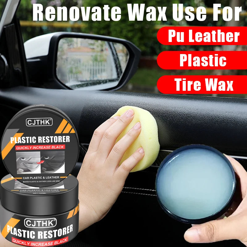 Car Plastic Restorer Back To Black Gloss Auto Interior Leather & Panel Renewal Wax Coating Agent Auto Polish And Repair Coating