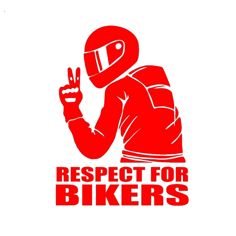 Motorcycle Rider Respect For Bikers Car Stickers